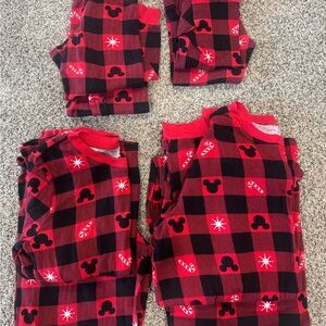 Disney family matching Red and Black Checkered Pajama Set